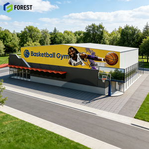 Construcción de Gimnasios de Baloncesto con Estructura de Acero de Calidad, Larga Vida Útil, Desarrollador de Pabellones Metálicos Prefabricados - Product Image 1