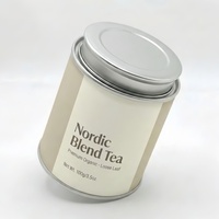 Boîte en papier pour thé de qualité alimentaire, hautement personnalisable, équipée d'un couvercle à double étanchéité, pouvant être stockée au congélateur.