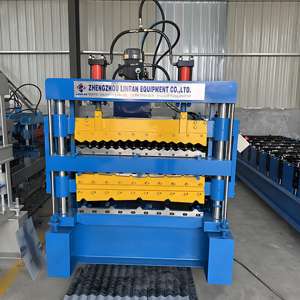 Hoge Kwaliteit Multifunctionele Ibr/Pbr Wandpaneel Drielaagse Dakplaat Rolvormen <span class=keywords><strong>Machine</strong></span> Kern Motor Verzonden Frans Polynesië - Product Image 2