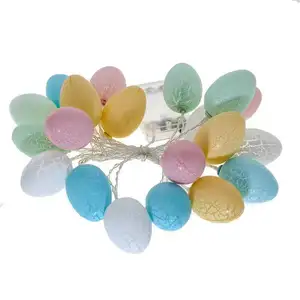 2023 Easter Egg String Lights LED Multicolor Cracked Festival Party Home Decoration Egg Shaped String Lights