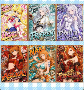 Vente en gros <span class=keywords><strong>de</strong></span> figurines <span class=keywords><strong>de</strong></span> personnage d'anime Waifu, grandes cartes A6, film nacré givré, boîte mystère, carton maître, figurines d'<span class=keywords><strong>action</strong></span>, articles <span class=keywords><strong>de</strong></span> vente au détail - Product Image 3