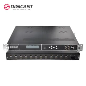 Novos Produtos MPEG-4 Multicast Placa H.264 24 Canais Codificador De Vídeo HD 1080P Rádio Transmissor de TV DVB Codificador De TV a Cabo