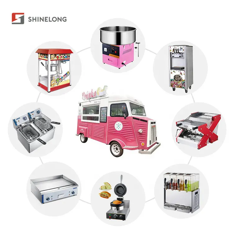 Cotton Candy Ice Cream Hot Dog Fryer Snack Making Machine Food Machine for Small Business Food Truck Snack Food