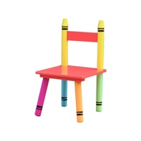 Ensemble table à manger et chaises en bois, ensemble de 3 pièces au design moderne de dessin animé, pour le salon