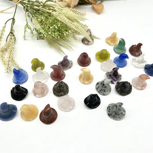 Kindfull Venta al por mayor Mini tamaño Nueva llegada Material <span class=keywords><strong>de</strong></span> mezcla <span class=keywords><strong>de</strong></span> alta calidad Sombrero <span class=keywords><strong>de</strong></span> bruja <span class=keywords><strong>de</strong></span> cristal para Decoración - Product Image 1