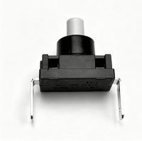 Interrupteur autobloquant à courant élevé 8A 250V KAN-12-1AD, mini-interrupteur à bouton-poussoir pour montage sur panneau, tête ronde, interrupteur PCB à trou traversant, RoHS
