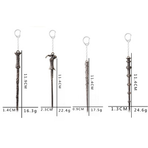 Fashion Charm Movie Jewelry Potter Sirius Black Hermione Magic Wand Zinc Alloy Vintage Carabiner Keychain <strong>Keyring</strong> for <strong>Men</strong> Women - Product Image 6