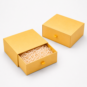 High-End Paperboard Drawer Gift <b>Boxes</b> With Lid And Fillers For Craft And Present Packaging - Product Image 4