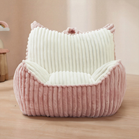 Fauteuil ergonomique en forme d'animal mignon en peluche douce pour bébé, nourrisson et tout-petit avec rembourrage sûr en mousse compressée