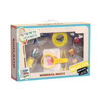 Usine vente paille de blé bio plastique jouet de plein air 18 pièces nature exploration jouet ensemble drôle observation des insectes jouet