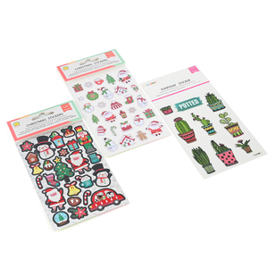 Set di Adesivi Natalizi con Simpatici Babbo <span class=keywords><strong>Natale</strong></span>, Pupazzo di Neve e <span class=keywords><strong>Albero</strong></span> per Confezioni Regalo e Decorazioni Scrapbook - Product Image 2