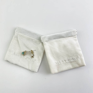 Sacs d'emballage pour bijoux en microfibre suédée, avec logo personnalisé, pour colliers, bagues et bracelets - Product Image 5