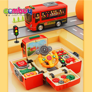 Volantes de sonido de iluminación eléctrica de deformación educativa temprana juguetes de autobús escolar para bebés - Product Image 2