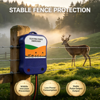 Électrificateur de clôture électrique pour bétail, chargeur d'énergie électrique pulsée pour la protection des animaux dans les fermes, ranchs et vergers