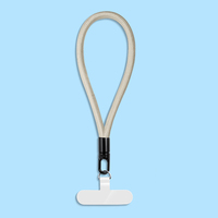 Lanière universelle pour téléphone portable Corde de dragonne courte rotative avec attache de téléphone Clip de patch Anti-perte Bracelet Corde