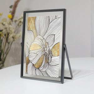 5x7 độ nét cao vàng kim loại khung ảnh với plexiglass Bìa tùy chỉnh in cho bàn hiển thị của hình ảnh - Product Image 2