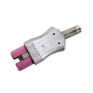 High Working Temperature Socket 220V 300V 500V 600V plastic tube insert plugs electric L shape female plug