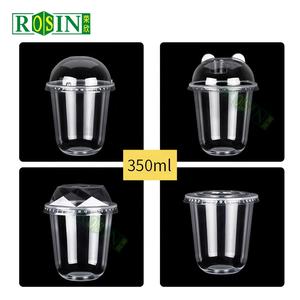 Custom Logo 8Oz/16Oz Wegwerp Pp Helder U Vorm 500Ml Koude Drank Wodka Plastic Dessert Yoghurt Beker Met Koepeldeksel - Product Image 6