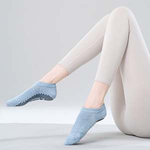 Custom Logo Breathable Cotton <b>Grip</b> Yoga <b>Socks</b> Non-Slip Fitness Wholesale Women Personalized Pilates <b>Socks</b> - Product Image 3