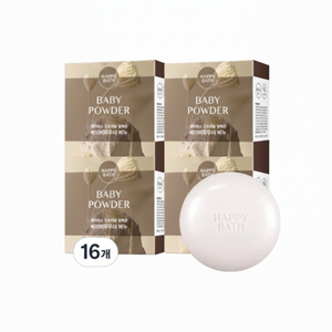 Savon Solide Parfumé pour Bébé Happy Bath Collection Originale 90g, Lot de 16, Prix Réduit - Product Image 1