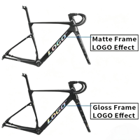 Cadre de vélo de route SUNREMO T1000 en carbone pour gravel, 700x50C, frein à disque, patte de dérailleur UDH, boîtier de pédalier fileté T47, Endurance