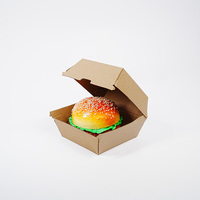 Cajas de Cartón Corrugado Ecológicas Personalizadas al por Mayor, con Brillo, Plegables, para Empacar Comida Rápida y Hamburguesas