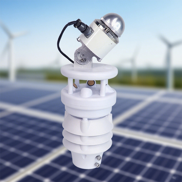 XF500S-CWB Ultrasonic Weather Station with Pyranometer, Wind, Temperature, Humidity, Pressure and POA Sensor for Solar Use