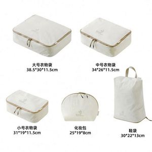 New Taslan 5 Pcs Travel <b>Compression</b> Storage <b>Bag</b> of Business Trip Large Capacity Storage Pack Waterproof <b>Bag</b> Set - Product Image 2