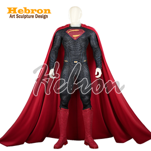 Costume <span class=keywords><strong>Superman</strong></span> bleu foncé personnalisé pour hommes adultes # Ensemble de costumes de cosplay pour enfants, avec des personnages de films, en tissu tridimensionnel - Product Image 1