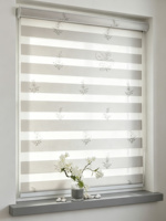Persianas Zebra Impresas Personalizadas al por Mayor, Cortinas Opacas Duraderas de Tela para Día y Noche con Diseño Floral Personalizado