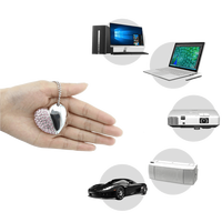Crystal Usb Flash Drive 3D Jewelry Usb 2,0 Pendrive Forma de corazón Regalo DE BODA Usb Memory Flash Stick