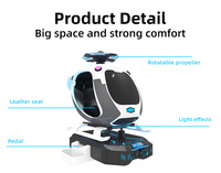 Centre commercial HEROVR Nouveau Design Thrill Shooting 9d VR 360 Équipement de vol Simulateur d'hélicoptère