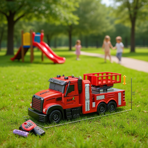 Mi Casita Camion dei Pompieri Telecomandato Scala 1:30 4 Canali Elettrico Giocattolo per Interni ed Esterni per Bambini dai 5 ai 7 Anni - Product Image 2
