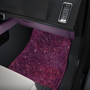 Tapis de sol de voiture de luxe sur mesure à double couche en cuir <span class=keywords><strong>ciel</strong></span> étoilé, non toxique, antidérapant, toutes saisons, pour Audi <span class=keywords><strong>Mercedes</strong></span>-Benz Honda - Product Image 4