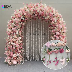 Arco Floral <span class=keywords><strong>para</strong></span> Bodas en Interiores y Exteriores LEDA, Fondo <span class=keywords><strong>para</strong></span> Boda, Arco de <span class=keywords><strong>Flores</strong></span> Rosa de Doble Cara, Decoración con Camino de <span class=keywords><strong>Flores</strong></span> - Product Image 2