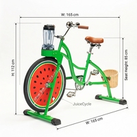 Bicicleta Comercial EXI con Licuadora Integrada - Una Velocidad, Ruedas de 26 Pulgadas, Capacidad de Carga de 150 kg para Smoothies, Extracción de Jugos y Uso Deportivo/Fiestas