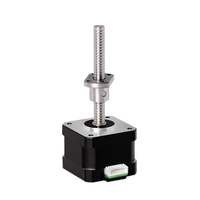 Motor Stepper Hybrid Kaifull NEMA 17 1.8 Derajat 26N.cm 1.5A 2-Fase Poros 8mm Ball Screw Lead 2mm Stroke 102mm Nut Stopper 3D