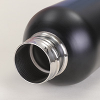 Bouteille d'eau sport portable double paroi isotherme de haute qualité avec fond en bambou, couvercle en bambou et poignée – Vente en gros