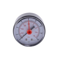 Manufacturer Supply 50mm Plastic-case Push-in Type Standard Pressure Gauge Adjustable Plastic Red Pointer Customizable Model Add