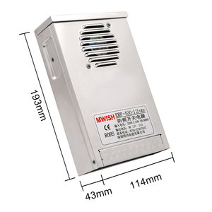Mwish 350W 400 Watt dẫn lái xe SMPS không ướt cung cấp điện cho xây dựng dẫn đèn tường 12V 24V - Product Image 3