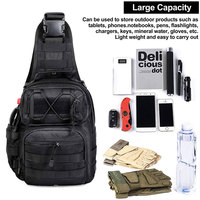 Sac à bandoulière tactique camouflage unisexe AYPPRO, petit sac de poitrine, faible MOQ, logo personnalisé, sac messager pour camping, randonnée, femme