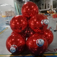 Décorations de Noël gonflables d'extérieur, boule gonflable, ornements surdimensionnés, boule de Noël géante