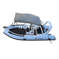 Bateau pneumatique rigide à rames de 16 pieds en Hypalon avec coque en fibre de verre, plancher pliant et échelle – Vente chaude en Europe