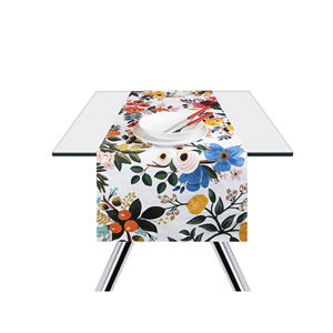 Runner da Tavola Excelsa in Cotone 140x45 Cm, Stampa Floreale Stile Bohémien, Lavabile, Decorazione per la Casa - Product Image 2