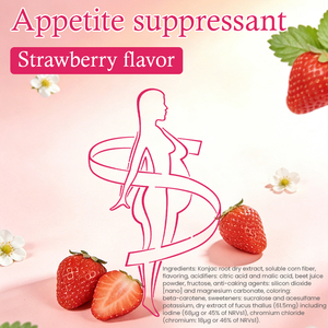 Натуральный веганский порошок для подавления аппетита со вкусом клубники для пищеварения под собственной торговой маркой (Private Label) - Product Image 3