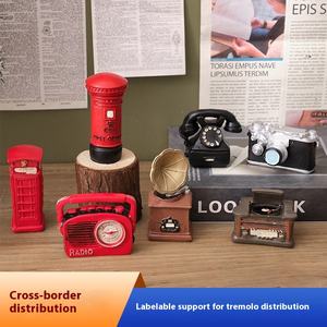 Artesanía de resina ecológica <span class=keywords><strong>Vintage</strong></span>, <span class=keywords><strong>Mini</strong></span> personajes navideños para microescena de paisaje para decoración de habitaciones, accesorios de fotografía - Product Image 5