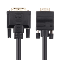 Câble adaptateur DVI 24 + 1 vers vga, plaqué or, 19 broches ou 24 broches, câbles DVI vers VGA