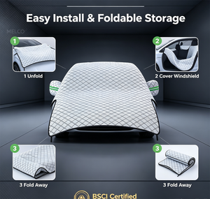 <span class=keywords><strong>Funda</strong></span> para Auto Personalizable con Certificación BSCI, Tela Oxford Laminada con Lámina de Aluminio, Acabado Brillante, 99% de Protección UV, Impermeable y Anti-Granizo - Product Image 5