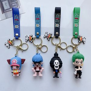 พวงกุญแจยาง PVC 3 มิติ ลายลูฟี่ น่ารัก การ์ตูน ช็อปเปอร์ ของเล่นพวงกุญแจ สำหรับห้อยกระเป๋าเป้ - Product Image 2