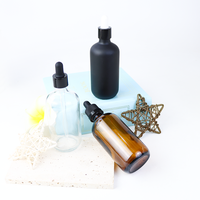 Prix moins cher 120ml Ambre Euro compte-gouttes d'huile essentielle flacons en verre brun avec compte-gouttes gradué résistant aux enfants
